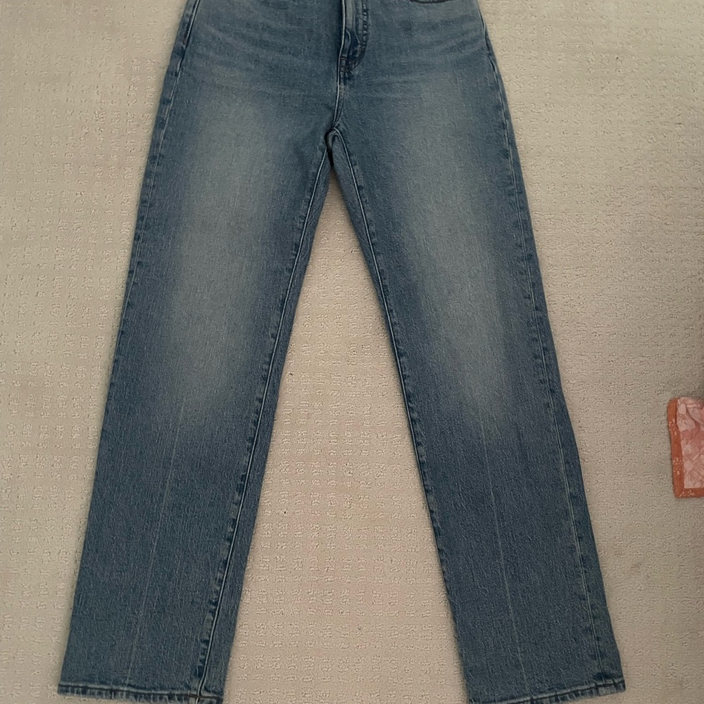 Madewell Blue Straight-Leg Jeans Classic Style